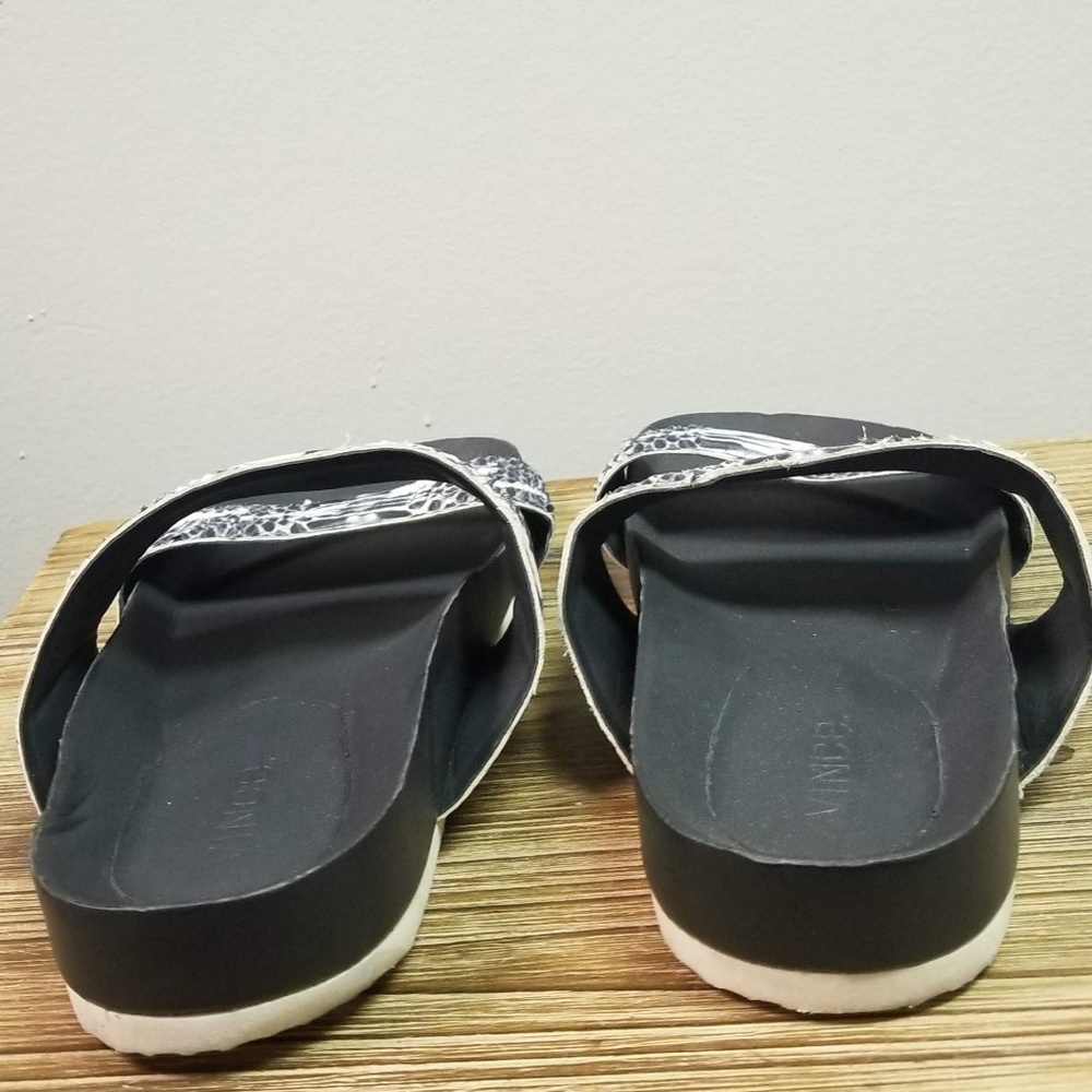 Vince Orion Python-Print Pool-Slide Black/White - image 4